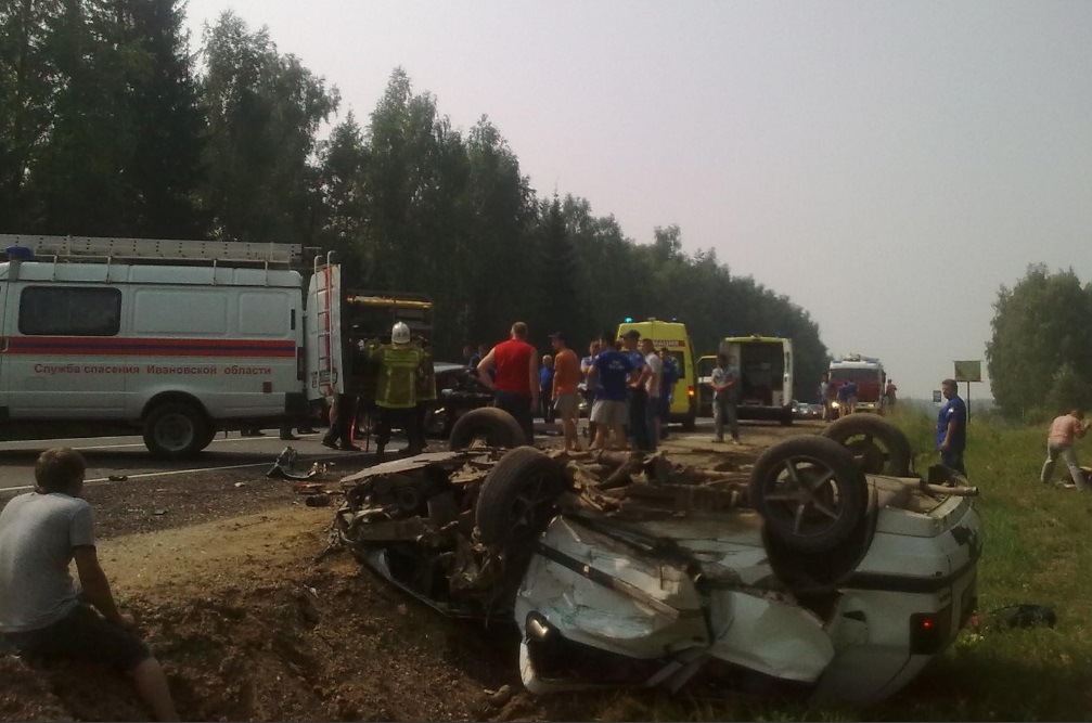 В Ивановской области произошло ДТП с 8 пострадавшими