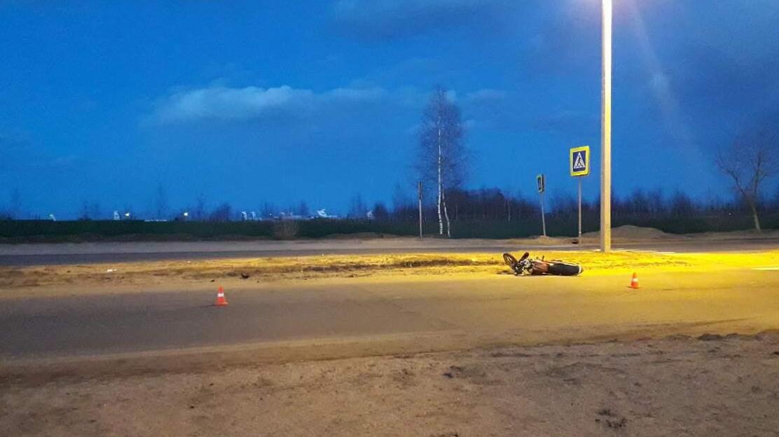 В Иванове мужчина упал с мотоцикла