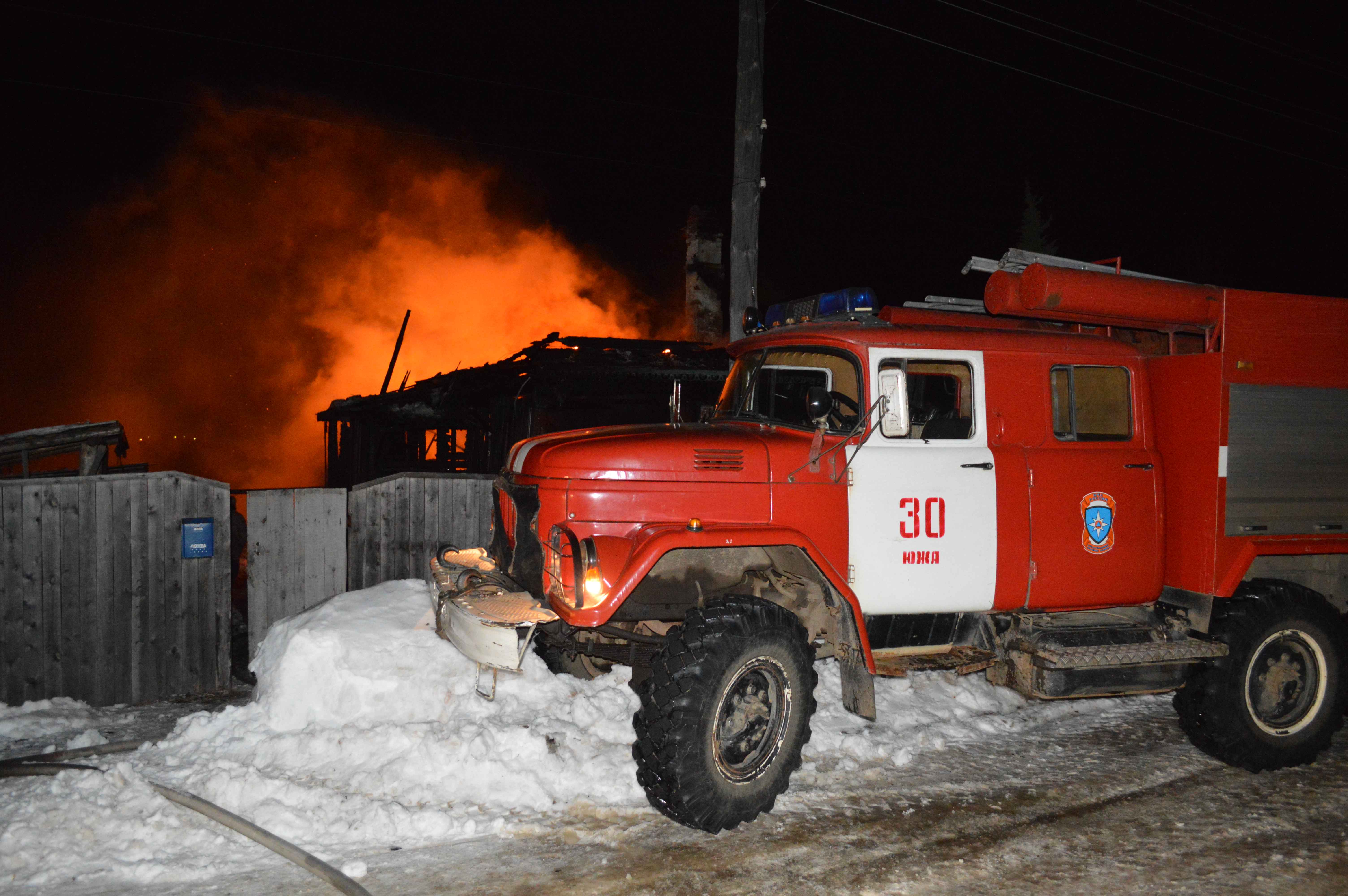 Пожары в частных домах Ивановской области унесли две жизни