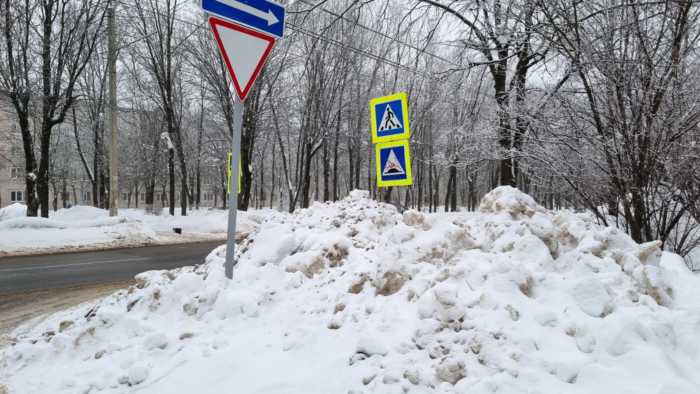 На двух проспектах Иванова запланирован вывоз снега вблизи пешеходных переходов