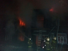 В Наволоках случился пожар в многоквартирном доме