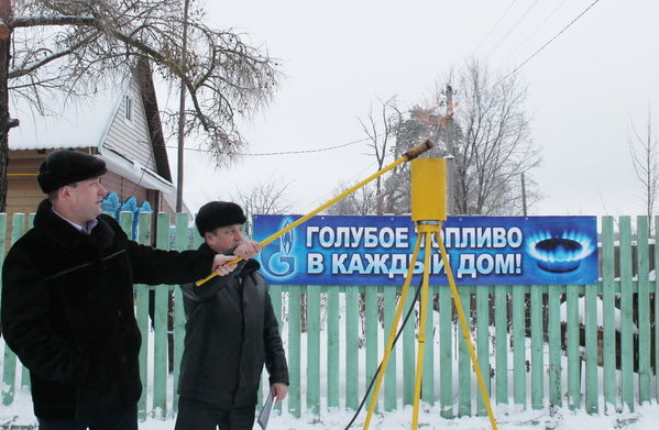 В деревню Клещевка Шуйского района пришло «голубое» топливо